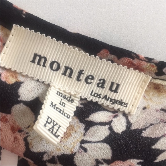 Beautiful Floral Rose Off Shoulder Top w/ tie - Picture 5 of 7